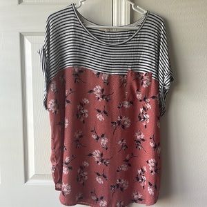 1X Floral Rewind Top